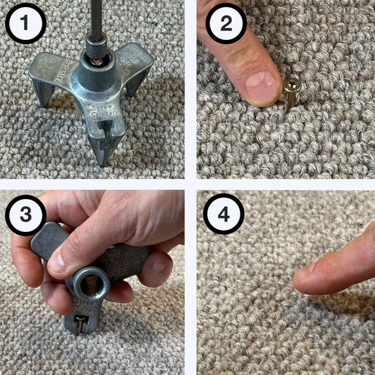 This repair kit is designed to eliminate annoying squeaks in wood floors