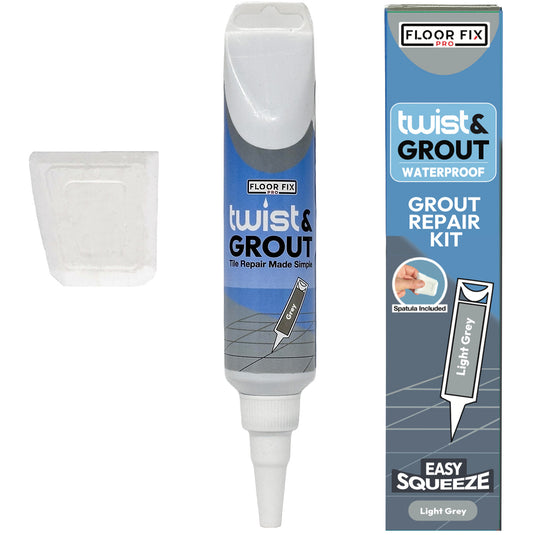 Twist & Grout - Tile Grout Revive And Restore Kit - Floor Fix Pro Loose Tile & Hollow Floor Adhesive