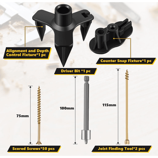 Stop Squeak Repair Kit - Floors & Stairs - Floor Fix Pro Squeaky Floor Repair Products