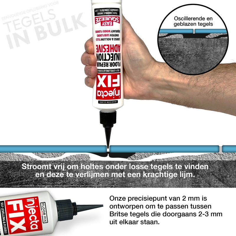 Chargez l&#39;image dans la visionneuse de la galerie, Injectafix Easy Squeeze 300ml - Floor Fix Pro Loose Tile &amp; Hollow Floor Adhesive
